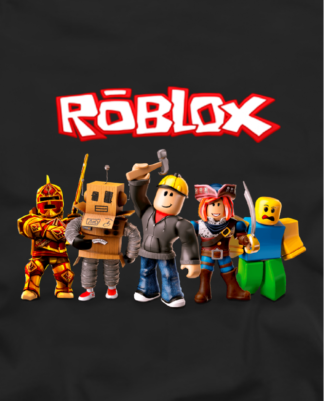 Marškinėliai roblox five characters